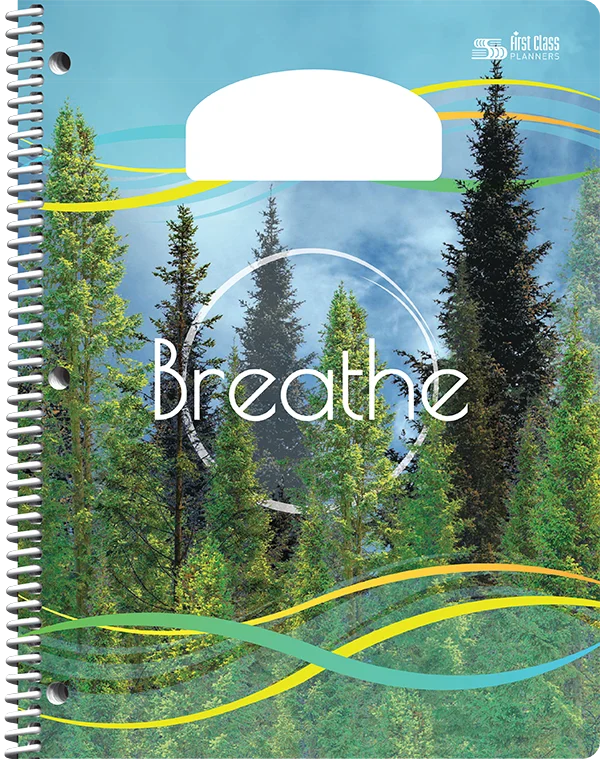 First Class Planners Standard front cover - Breathe