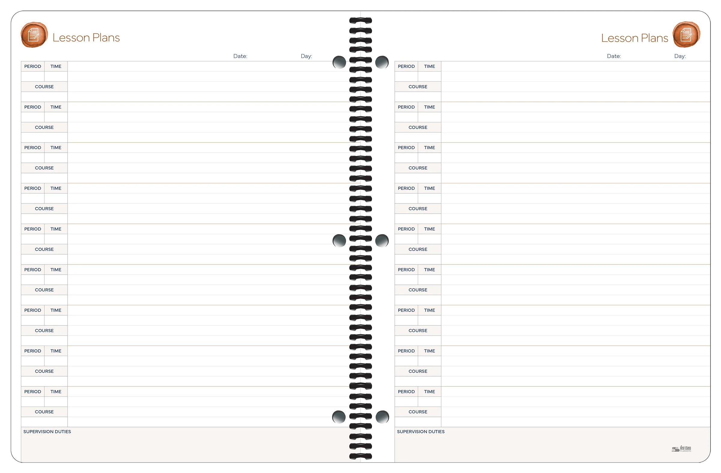 The Legacy Lesson Plan Books – Subject Rotation Format